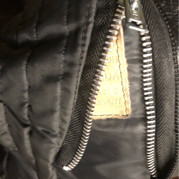 DROSPO INC Leather Vintage jacket, moto style - Picture 9 of 9